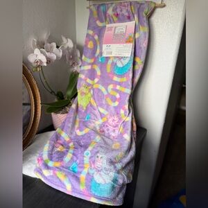 Candy Land Plush Throw blanket 50” x 60” NWT